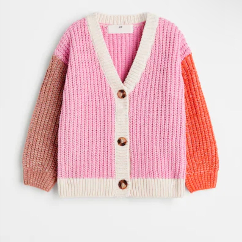 H&M Girl’s Color Block Cardigan